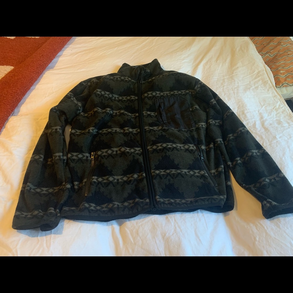 Green and Black Aztec Jacket
